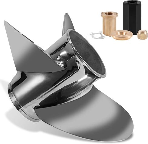13 x 21 Stainless Steel Outboard Boat Propeller for Mercury Engines 40 50 70 75 80 90 100 115 125 140HP 13 x 21 Prop Hub Kits Included 15 Tooth RH in Saudi Arabia