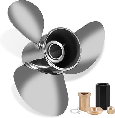 13 x 21 Stainless Steel Outboard Boat Propeller for Mercury Engines 40 50 70 75 80 90 100 115 125 140HP 13 x 21 Prop Hub Kits Included 15 Tooth RH in Saudi Arabia