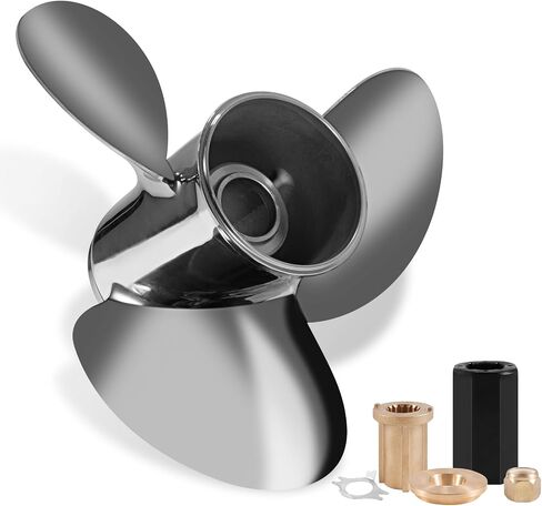13 x 21 Stainless Steel Outboard Boat Propeller for Mercury Engines 40 50 70 75 80 90 100 115 125 140HP 13 x 21 Prop Hub Kits Included 15 Tooth RH in Saudi Arabia