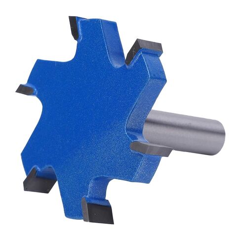 6 T Type Slotting Cutter Router Bit, 12mm Shank with YG8 Alloy Cutter Head, for Wood Grooving in Kuwait
