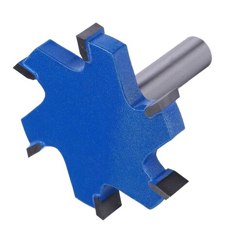 6 T Type Slotting Cutter Router Bit, 12mm Shank with YG8 Alloy Cutter Head, for Wood Grooving in Kuwait
