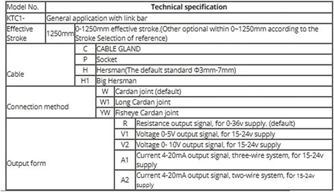 KTC1-150mm آلة حقن صب سحب قضيب نوع المقاومة حاكم جهاز استشعار النزوح الخطي in Kuwait