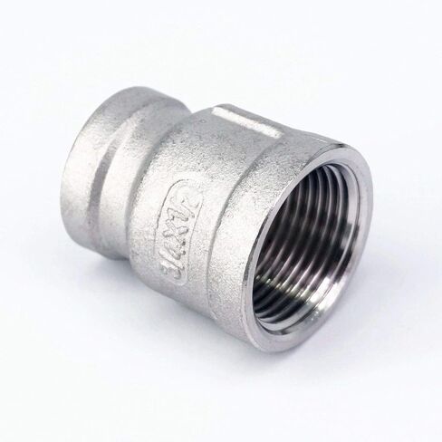 3/4" female to 1/2" female Thread Reducer 304 Stainless Steel Pipe Fitting Connector Adpater in Kuwait