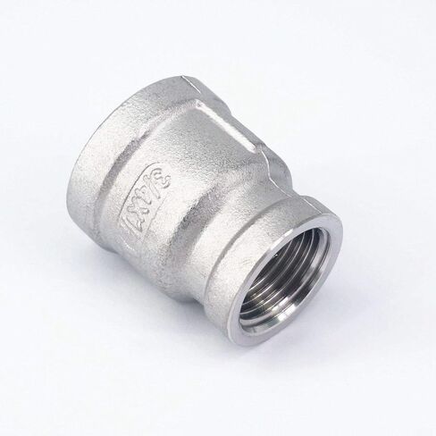 3/4" female to 1/2" female Thread Reducer 304 Stainless Steel Pipe Fitting Connector Adpater in Kuwait