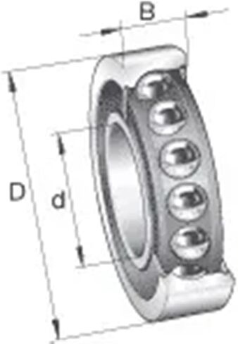 1pcs 7008 7008AC 2RZ P4 40x68x15 Sealed Angular Contact Bearings Speed Spindle Bearings in Kuwait