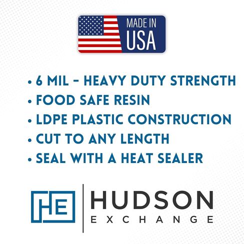 Hudson Exchange (14 بوصة عرض × 900 بوصة طول، 6 مل) أنابيب بولي إيثيلين منخفض الكثافة بدرجة الطعام، طبيعية in Kuwait