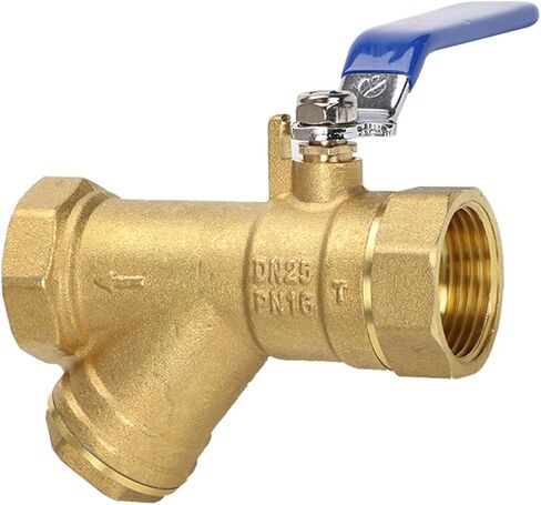 BSP 1/2" 3/4" 1" 1-1/4" 1-1/2" 2" Female Inline Y Mesh Strainer Threads Filter Brass Filter Valve With The Handle(DN32) in Kuwait