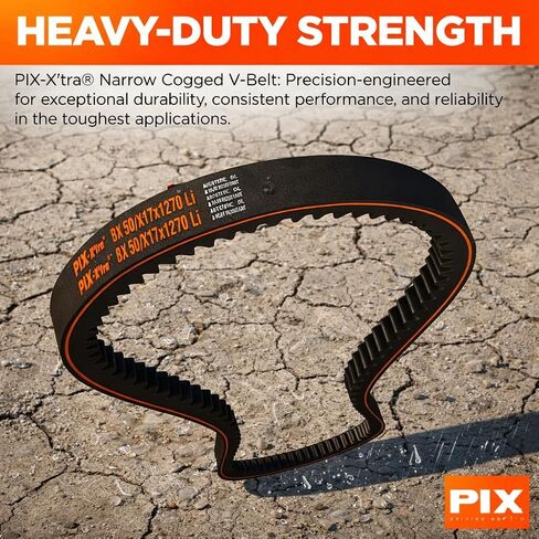 PIX V-Belt, 3VX365 Cogged, 3/8 X 36.5 – Industrial Drive V-Belts for Compressors, Pumps, Blowers, Generators, Vacuum Systems, Heat Exchangers, and Heavy-Duty Power Transmission in Kuwait