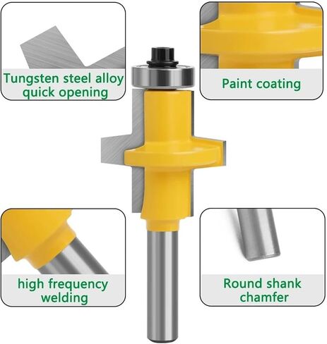 Metal Lathe Machine, Lathe Machine, 8mm Shank T-Slot Bearings Square Tooth Tenon Bit Milling Cutter Carving Router Set For Woodworking,for Sanding and Polishing in Kuwait