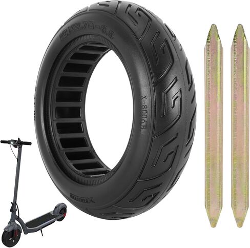 إطار سكوتر 10x2.70-6.5، إطار بدون أنبوب 70/65-6.5، إطار صلب | استبدال الإطارات الصلبة المطاطية غير القابلة للنفخ مقاس 10 بوصة للسكوتر الكهربائي Hover-1 Alpha وG2 Pro in Kuwait