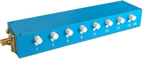 Attenuator Stepped Variable Key Button Press Step Attenuator SMA-F 5W 3GHz 90dB(Blue) in Kuwait