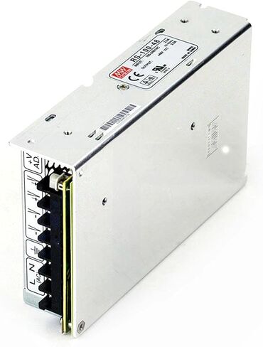 RS-100-48 48V 2.3A 110.4W Switching Power Supply, Withstands 300VAC Surge 5 Sec, 105°C Capacitor, Adjustable DC Output for CCTV Cameras, LED Strip Lights， 3D Printers in Kuwait