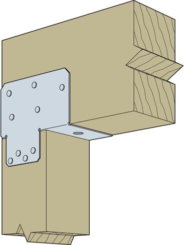 Simpson Strong-Tie EPC6Z EPCZ ZMAX Galvanized End Post Cap for 6x in Kuwait