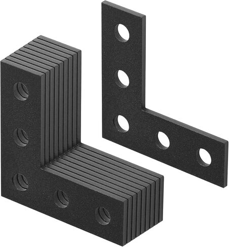 GBGS 10 Pack Flat L Shaped Mending Plate,3" x 3" x 1" | for 5/16" Bolt in Kuwait