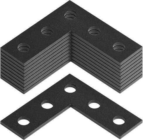 GBGS 10 Pack Flat L Shaped Mending Plate,3" x 3" x 1" | for 5/16" Bolt in Kuwait