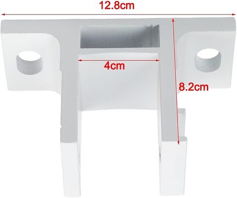 Retractable Awning Wall Bracket, Aluminum Alloy Mounting Support, White Finish, For 40mm Square Pipe, Garden Shade Replacement Part in Kuwait
