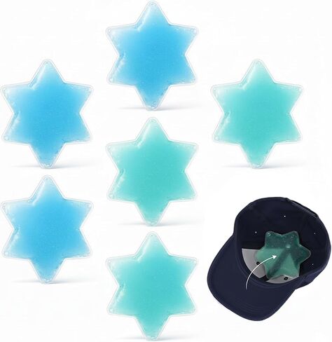 Hat Ice Pack Inserts, Gel Ice Packs for Sun Hats & Caps, Reusable Cooling Gel Packs for Baseball Caps and Hard Hats, 6 Pack in Kuwait