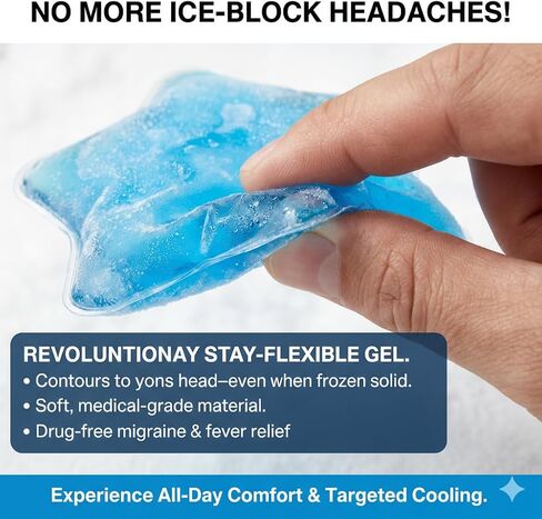 Hat Ice Pack Inserts, Gel Ice Packs for Sun Hats & Caps, Reusable Cooling Gel Packs for Baseball Caps and Hard Hats, 6 Pack in Kuwait