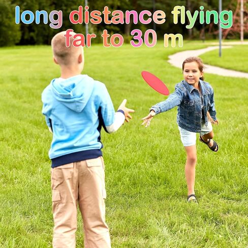 24 Pack 7 Inch Soft Silicone Flying Discs, Colorful Outdoor Game Flying Discs for Dog, Sports Games, Party Favors, 6 Colors in Kuwait