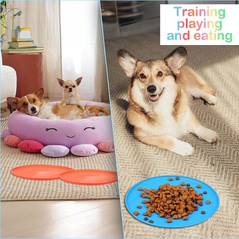 24 Pack 7 Inch Soft Silicone Flying Discs, Colorful Outdoor Game Flying Discs for Dog, Sports Games, Party Favors, 6 Colors in Kuwait