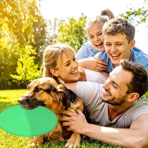 24 Pack 7 Inch Soft Silicone Flying Discs, Colorful Outdoor Game Flying Discs for Dog, Sports Games, Party Favors, 6 Colors in Kuwait