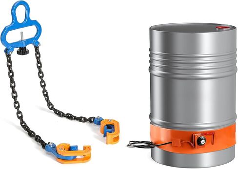 BEAMNOVA 1 Ton Upgraded Chain Drum Lifter + 55 Gal Metal Drum Heater in Kuwait