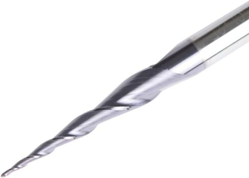 5pcs HRC55 Tapered Ball Nose Spiral End Mill R0.5xD4x20.5x50L Tungsten Solid Carbide CNC Router Bits 2 Flute Milling Cutter in Kuwait
