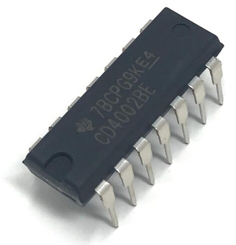 CD4002BE CMOS مزدوج 4 مداخل ولا بوابة صديقة للوحة التجارب (عبوة من 5 قطع) in Kuwait