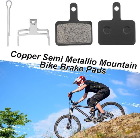25 زوجًا من وسادات فرامل الدراجة الإلكترونية، وسادات فرامل قرصية شبه معدنية من الراتنج مقاس 1.18 × 1.33 بوصة، متوافقة مع M355 M446 M315 M365، Tektro TRP، وسادات فرامل الدراجة الإلكترونية MTB مع 3 أدوات تركيب in Kuwait