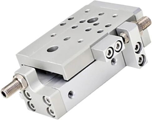 Air Cylinder 8mm Bore HLQ8 Compact Slide Cylinder Recirculating Linear Ball Bearing Pneumatic Cylinder with Magnet -S(HLQ8X10S,-BF) in Kuwait