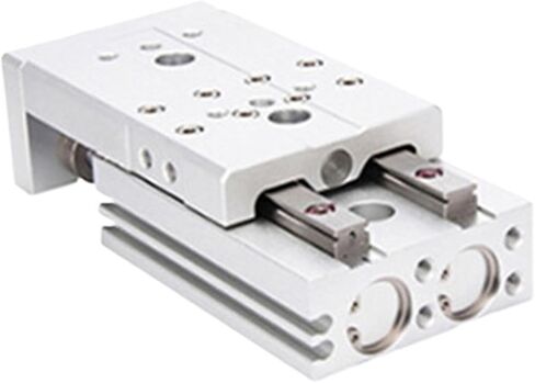 Air Cylinder 8mm Bore HLQ8 Compact Slide Cylinder Recirculating Linear Ball Bearing Pneumatic Cylinder with Magnet -S(HLQ8X10S,-BF) in Kuwait