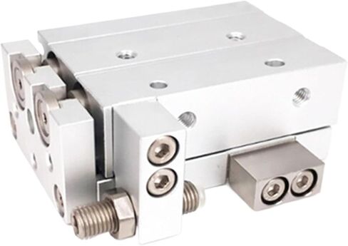 Air Cylinder 8mm Bore HLQ8 Compact Slide Cylinder Recirculating Linear Ball Bearing Pneumatic Cylinder with Magnet -S(HLQ8X10S,-BF) in Kuwait