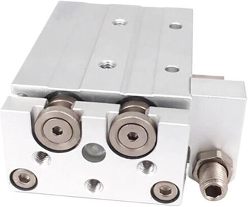 Air Cylinder 8mm Bore HLQ8 Compact Slide Cylinder Recirculating Linear Ball Bearing Pneumatic Cylinder with Magnet -S(HLQ8X10S,-BF) in Kuwait