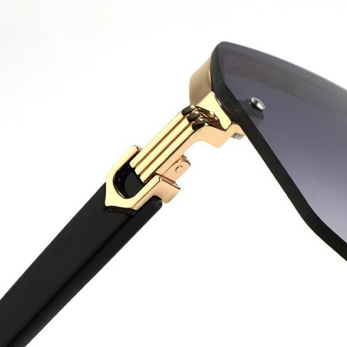 Hexagonal Polarized Sunglasses, UV400 Protection & Lightweight Modern Frame - For Versatile Wear in Kuwait