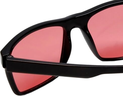 Calabria Sunglasses for Men & Women, Acetate Frame Black/FL-41 Pink Mirror, UV400 Protection, Classic Square Shades for Driving & Outdoor Sports | Model 787P in Kuwait