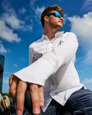 Polarized Sunglasses - UPF 50+ Sun Protection - Clearwater Flex in Black in Kuwait