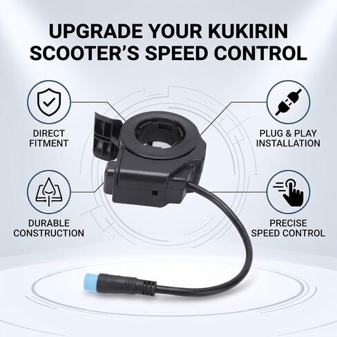 Electric Scooter Speed Control Thumb Throttle with 15.5CM 4Pin Cable Accelerator Replacement for Kukirin G2 Pro G2 MAX in Kuwait