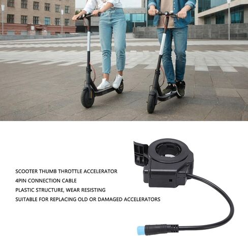 Electric Scooter Speed Control Thumb Throttle with 15.5CM 4Pin Cable Accelerator Replacement for Kukirin G2 Pro G2 MAX in Kuwait