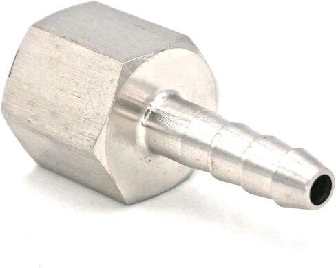 1/4" Female to 6mm 304 Stainless Steel Splicer Hose Tail Connector 98 bar in Saudi Arabia
