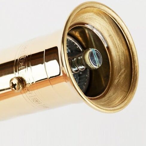 Alexander Handcrafted Mills Brass Pepper (9″) & Salt (8″) Refillable in Kuwait
