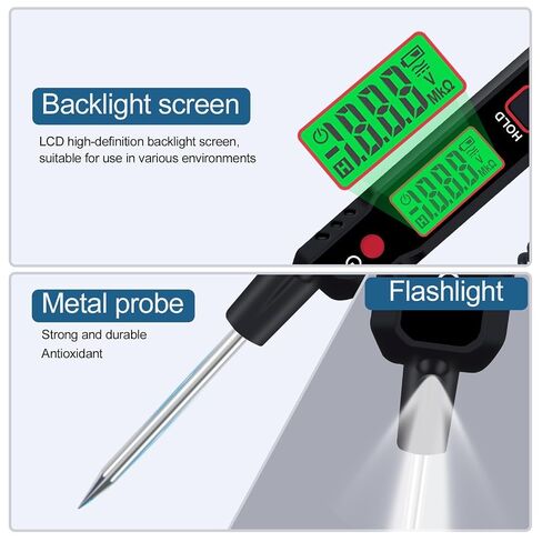 Car Voltage Detector Pen Type 100V Backlight Flashlight LED Electric Circuit Tester DC XT86A in Kuwait