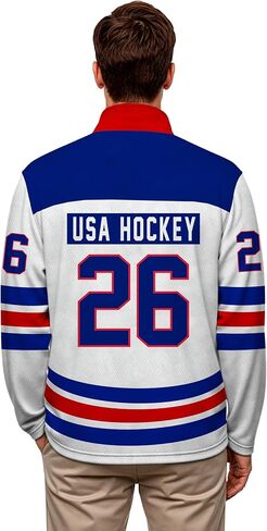 US Hockey Shield 2026 Replica 1/4 Zip Pullover - White - Adult XX in Kuwait