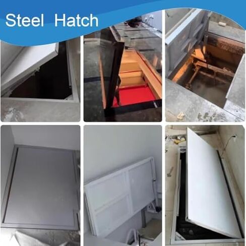 Lar Seamless Hidden Floor Hatch | Recessed Invisible Access Panel for Easy Storage & Entry | Durable Basement Door (34x28 in) - Perfect for Concealed Spaces in Kuwait