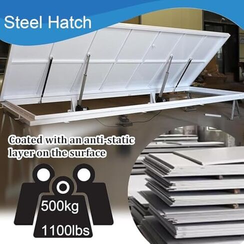 Lar Seamless Hidden Floor Hatch | Recessed Invisible Access Panel for Easy Storage & Entry | Durable Basement Door (34x28 in) - Perfect for Concealed Spaces in Kuwait