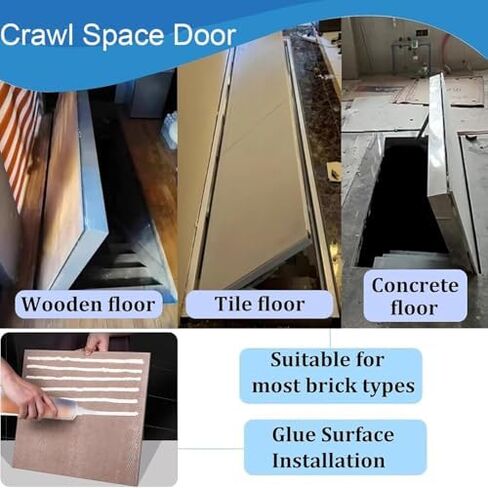 Lar Seamless Hidden Floor Hatch | Recessed Invisible Access Panel for Easy Storage & Entry | Durable Basement Door (34x28 in) - Perfect for Concealed Spaces in Kuwait
