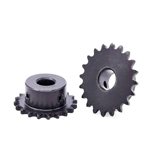 Steel Heavy Duty Motor Pinion Gear 1pcs 20 Tooth 04C Chain Gear Steel Pitch 6.35mm Industrial Sprocket Wheel Motor Drive Bore 5mm-18mm(6.35mm) in Kuwait