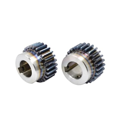 Steel Heavy Duty Motor Pinion Gear 1.5M 45T Spur Motor Gear with Step Carbon Steel Keyway Bore 12-20mm(14mm (Keyway 5)) in Kuwait