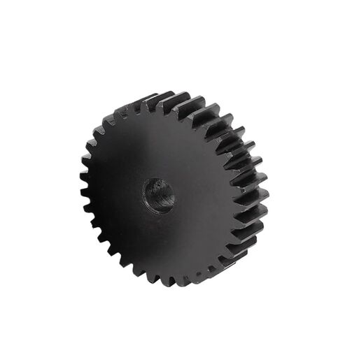 ترس ترس محرك فولاذي شديد التحمل 1M-23T/24T/25T/26T/27T/28T/29T/30T/31T/32T/33T ترس أسطواني من الفولاذ الكربوني الأسود لأجزاء النقل (1M31T - تتحمل 6 مم) in Kuwait