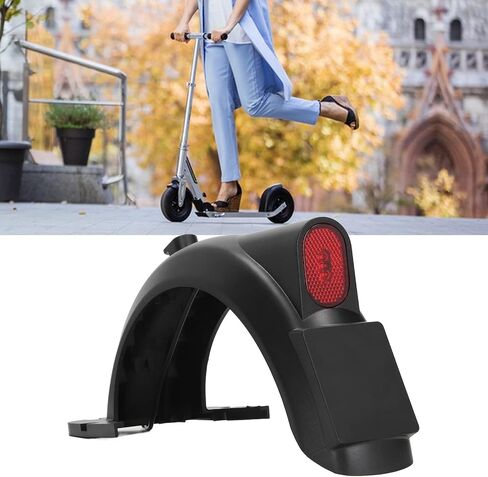 Electric Scooter Rear Fenders, Universal ABS Mudguard Replacement with Tail Light, for MAX G30 Series Electric Scooter in Kuwait