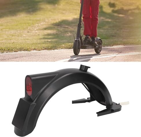Electric Scooter Rear Fenders, Universal ABS Mudguard Replacement with Tail Light, for MAX G30 Series Electric Scooter in Kuwait